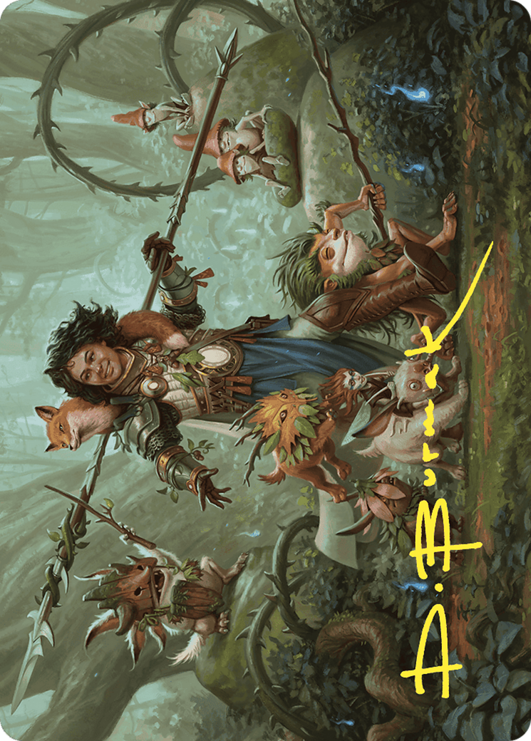 Ellivere of the Wild Court // Ellivere of the Wild Court (AWOE-049) - Wilds of Eldraine Art Series (Borderless)-3