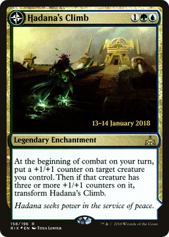 Hadana's Climb // Winged Temple of Orazca [Rivals of Ixalan Prerelease Promos]-3