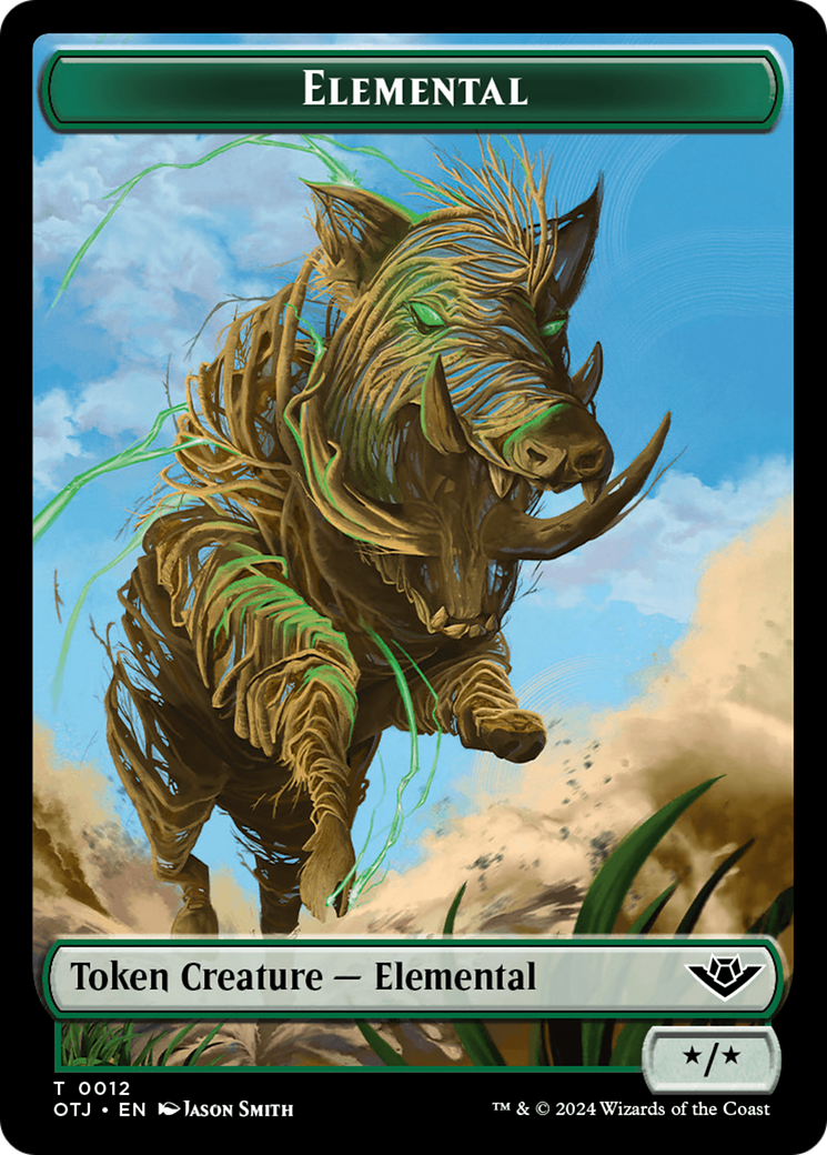Elemental Token [Outlaws of Thunder Junction Tokens]-1