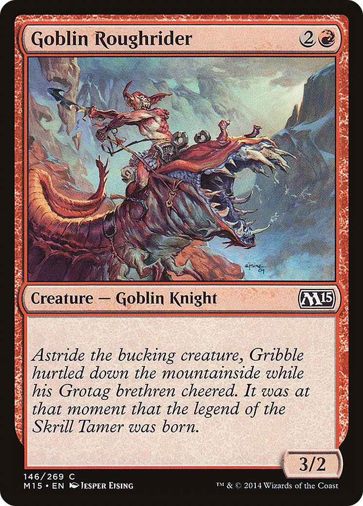 Goblin Roughrider [Magic 2015]-1