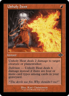 Unholy Heat (Retro Frame) (MH2-013) - Modern Horizons 2 Timeshifts Foil-1