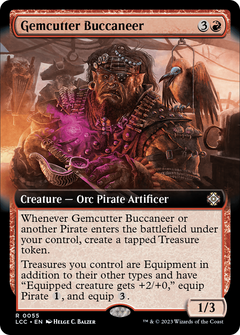 Gemcutter Buccaneer (Extended Art) [The Lost Caverns of Ixalan Commander]-1