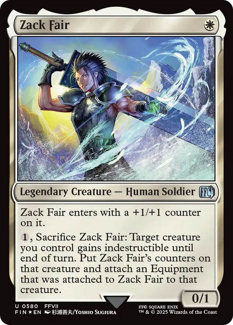 Zack Fair (Surge Foil) (FIN-580) - FINAL FANTASY Foil-1
