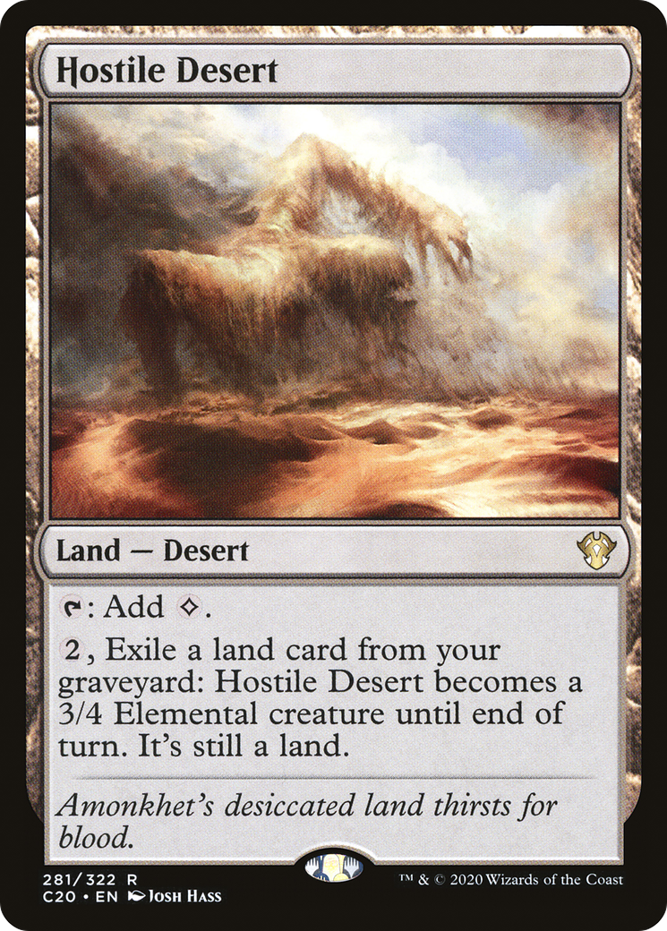 Hostile Desert [Commander 2020]-1