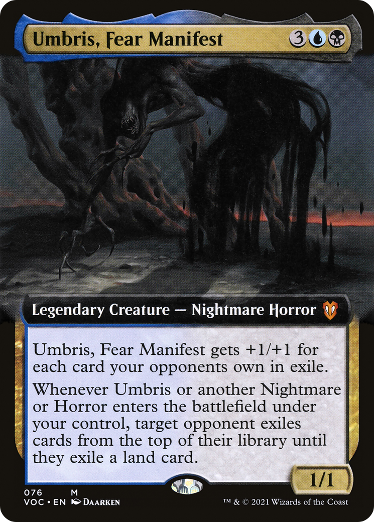 Umbris, Fear Manifest (Extended Art) (VOC-076) - Crimson Vow Commander: (Extended Art)-1