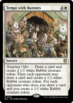 Tempt with Bunnies [Bloomburrow Commander]-1