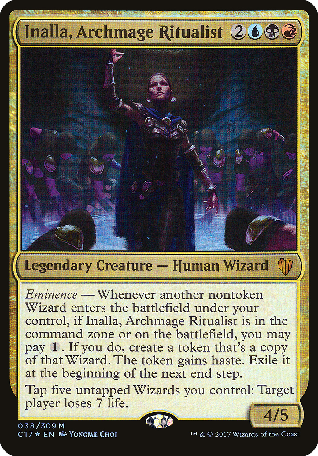 Inalla, Archmage Ritualist (Oversized) [Commander 2017 Oversized]-1