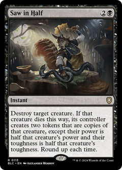 Saw in Half [Bloomburrow Commander]-1