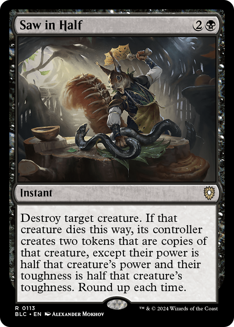 Saw in Half [Bloomburrow Commander]-1