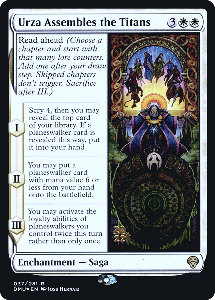 Urza Assembles the Titans (PRE-037) - Dominaria United Promos Foil-1