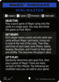 Mini-Master // Mini-Master (cont'd) (MCLB-003) - Commander Legends: Battle for Baldur's Gate Minigames Foil-3