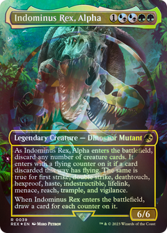 Indominus Rex, Alpha (Emblem) (Borderless) [Jurassic World Collection Tokens]-1