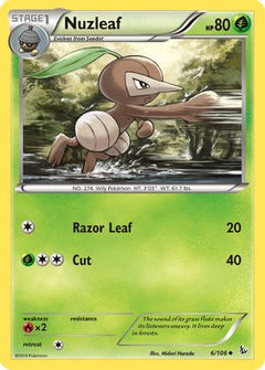 Nuzleaf (6/106) [XY: Flashfire]-1