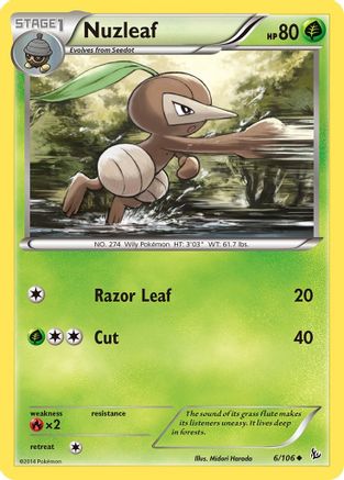 Nuzleaf (6/106) [XY: Flashfire]-1