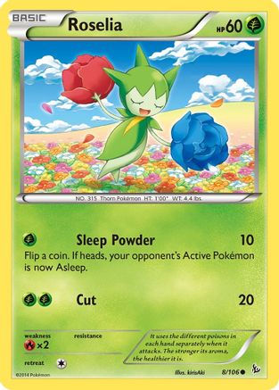 Roselia (8/106) [XY: Flashfire]-1
