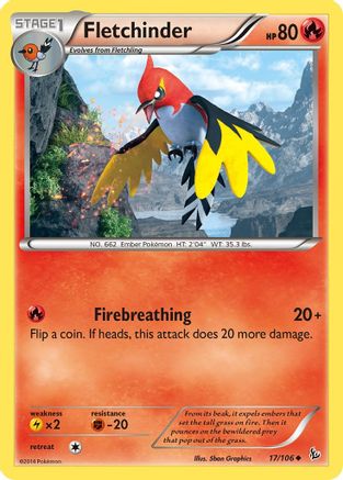 Fletchinder (17/106) [XY: Flashfire]-1