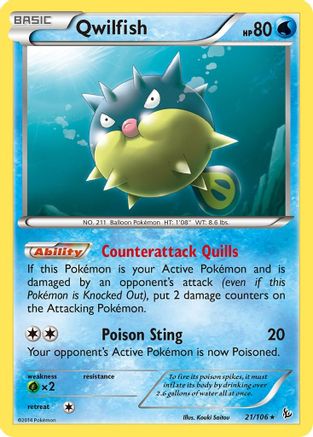 Qwilfish (21/106) [XY: Flashfire]-1