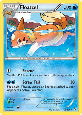 Floatzel (29/106) [XY: Flashfire]-1