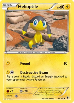 Helioptile (36/106) [XY: Flashfire]-1