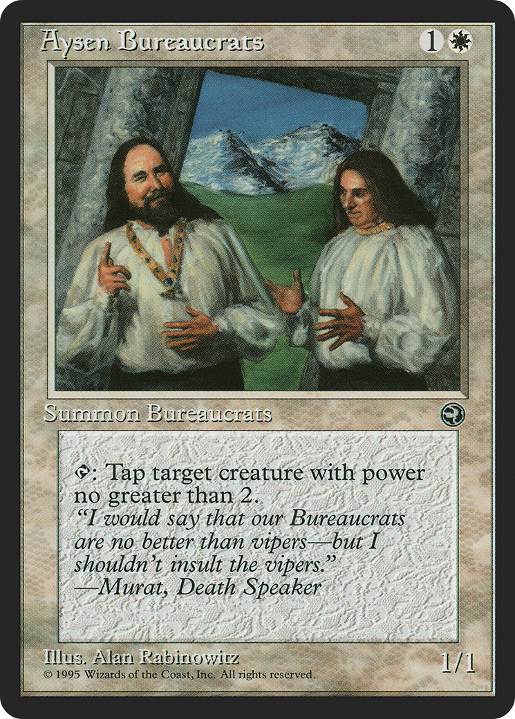 Aysen Bureaucrats (Murat Flavor Text) [Homelands]-1