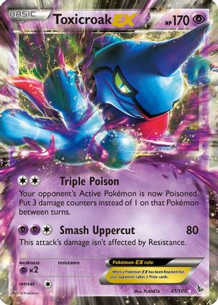 Toxicroak EX (41/106) [XY: Flashfire]-1