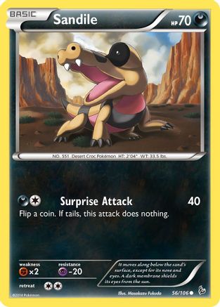 Sandile (56/106) [XY: Flashfire]-1