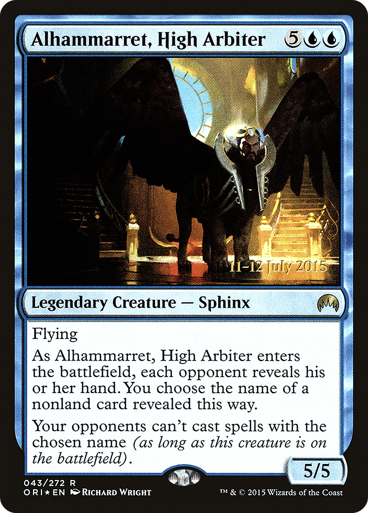 Alhammarret, High Arbiter [Magic Origins Prerelease Promos]-1
