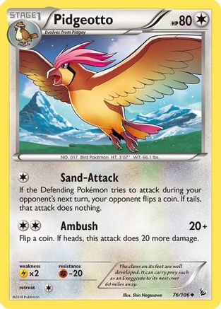 Pidgeotto (76/106) [XY: Flashfire]-1