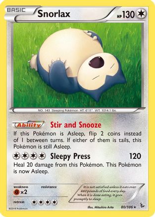Snorlax (80/106) [XY: Flashfire]-1