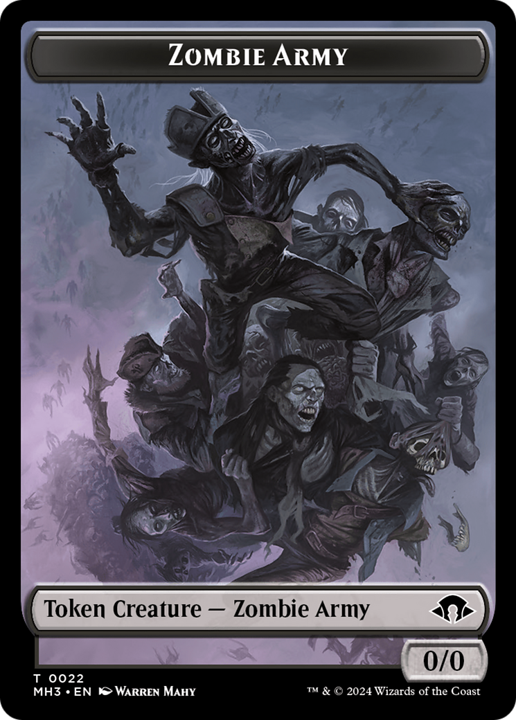Servo // Zombie Army Double-Sided Token [Modern Horizons 3 Tokens]-2