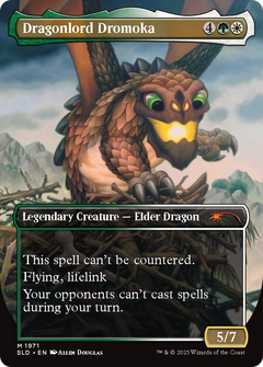 Dragonlord Dromoka // Dragonlord Dromoka (SLD-1971) - Secret Lair Drop (Borderless) Foil-2