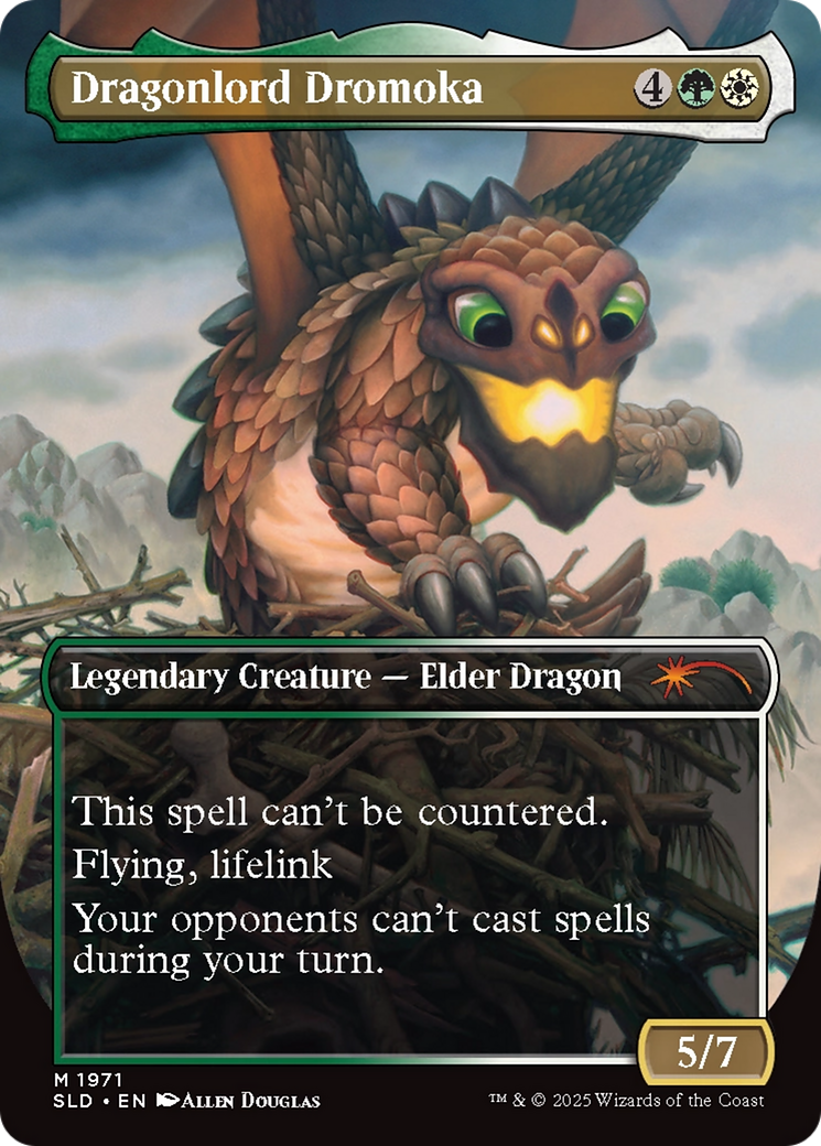 Dragonlord Dromoka // Dragonlord Dromoka (SLD-1971) - Secret Lair Drop (Borderless) Foil-2