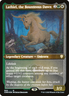 Lathiel, the Bounteous Dawn (Etched) [Commander Legends]-1