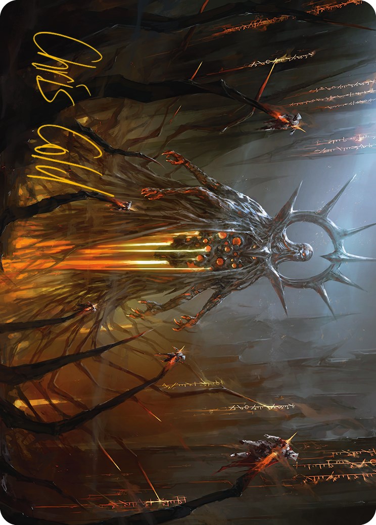 Solphim, Mayhem Dominus Art Card (Gold-Stamped Signature) [Phyrexia: All Will Be One Art Series]-1