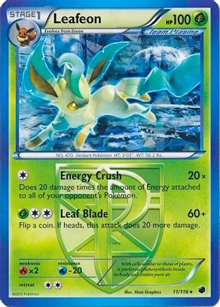 Leafeon (11/116) (Theme Deck Exclusive) [Black & White: Plasma Freeze]-1