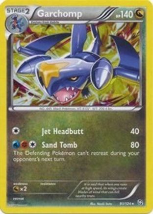 Garchomp (91/124) (Cracked Ice Holo) (Theme Deck Exclusive) [Black & White: Dragons Exalted]-1