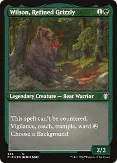 Wilson, Refined Grizzly (Foil Etched) (CLB-522) - Commander Legends: Battle for Baldur's Gate Foil-1