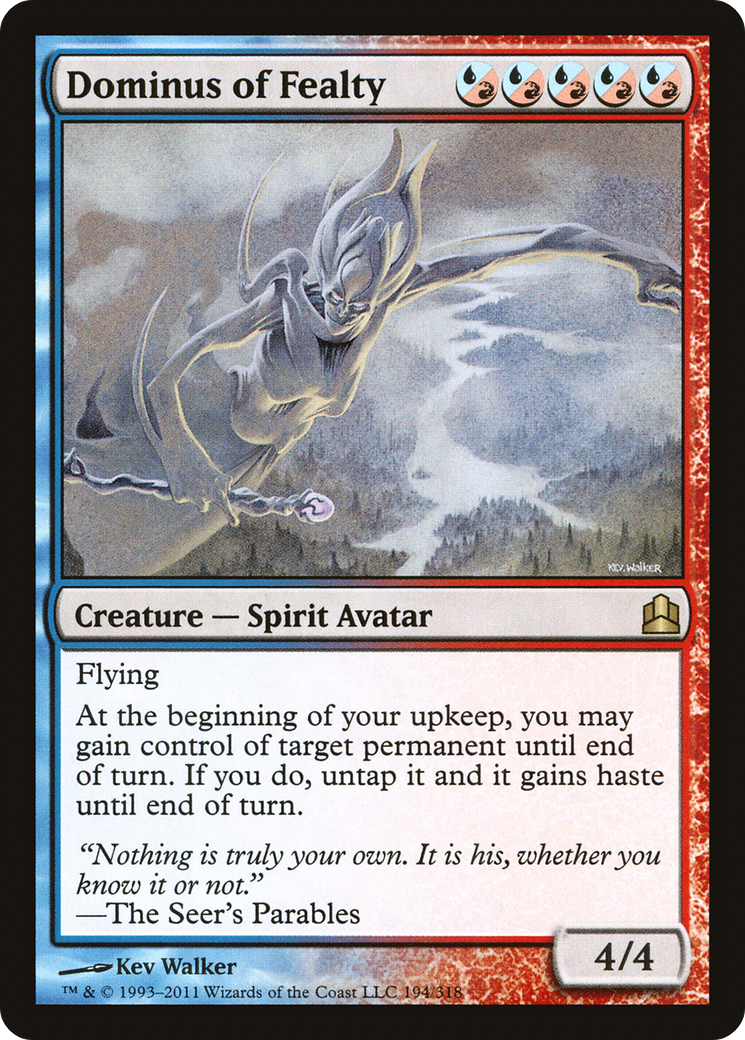 Dominus of Fealty [Commander 2011]-1