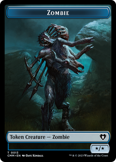Zombie Token (13) [Commander Masters Tokens]-1