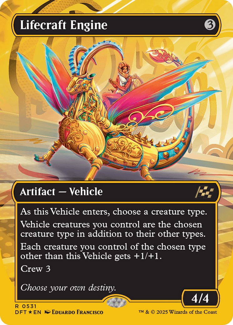 Lifecraft Engine (Borderless) (First-Place Foil) [Aetherdrift]-1