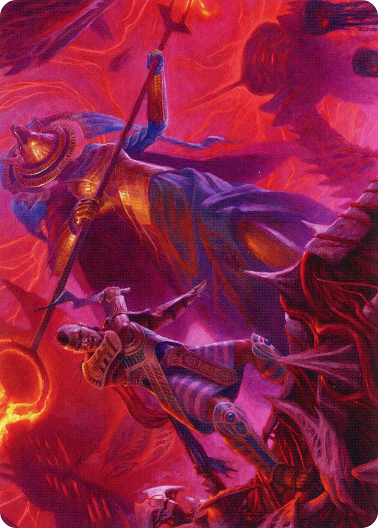 Djeru and Hazoret // Djeru and Hazoret (AMOM-044) - March of the Machine Art Series (Borderless) Foil-1