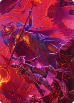 Djeru and Hazoret // Djeru and Hazoret (AMOM-044) - March of the Machine Art Series (Borderless) Foil-3