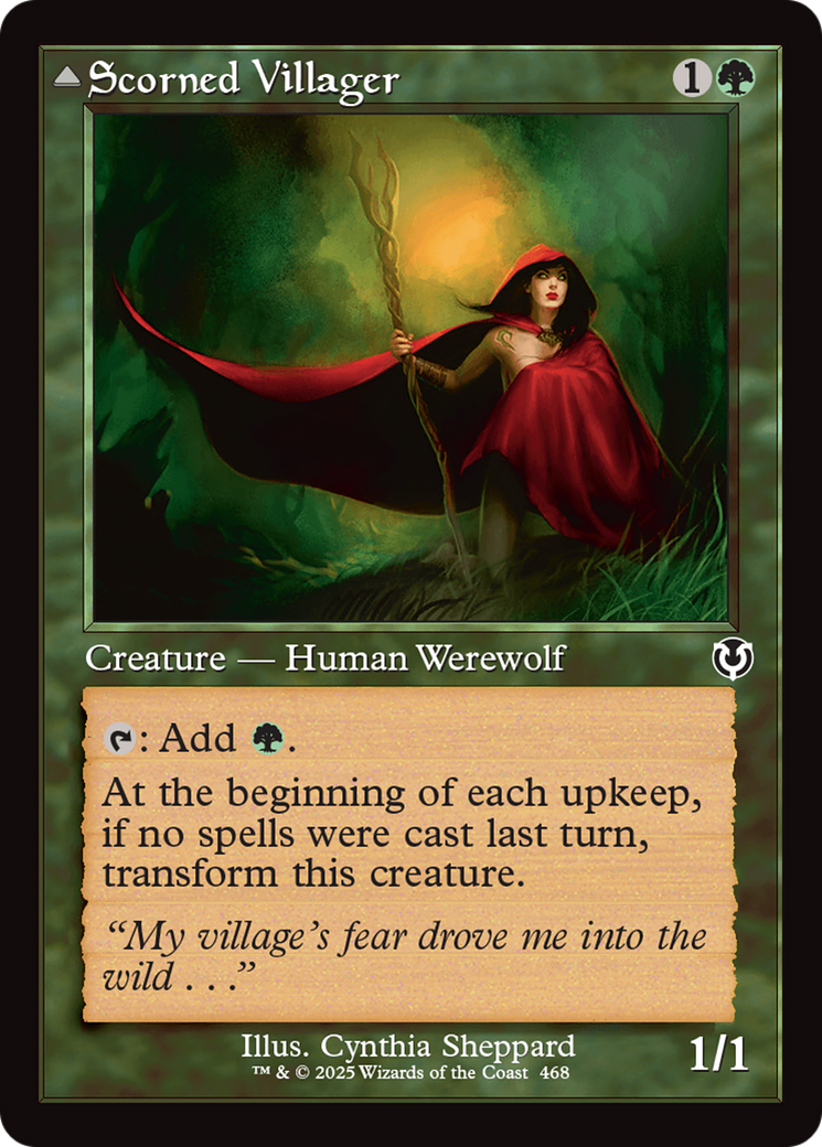 Scorned Villager // Scrounged Scythe (Retro Frame) [Innistrad Remastered]-3