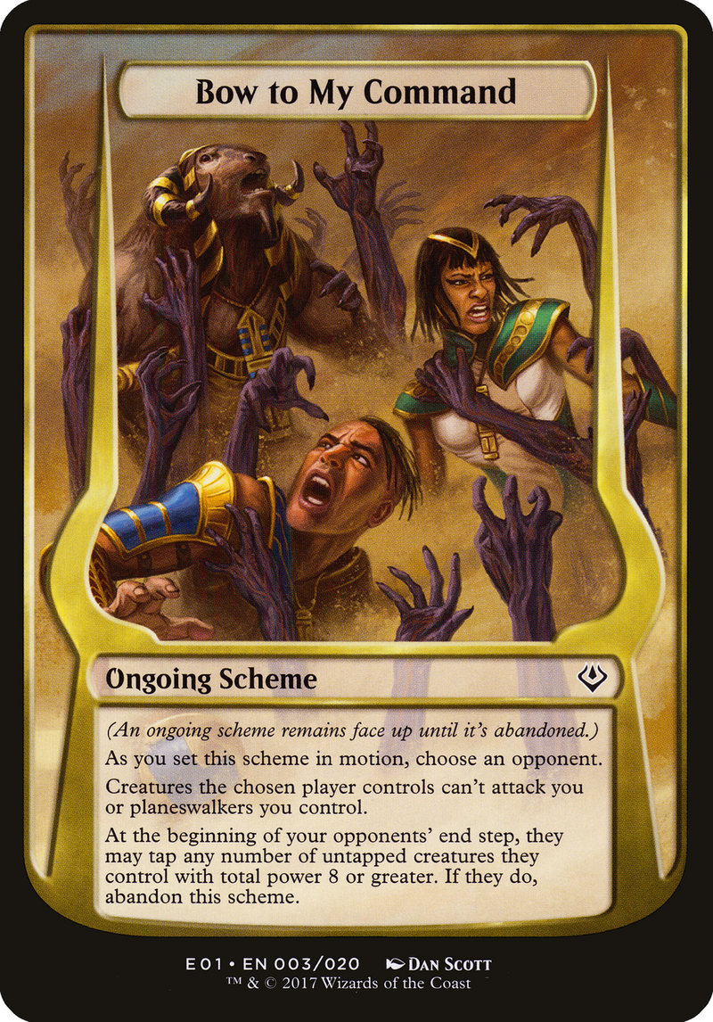 Bow to My Command (Schemes) [Archenemy: Nicol Bolas Schemes]-1