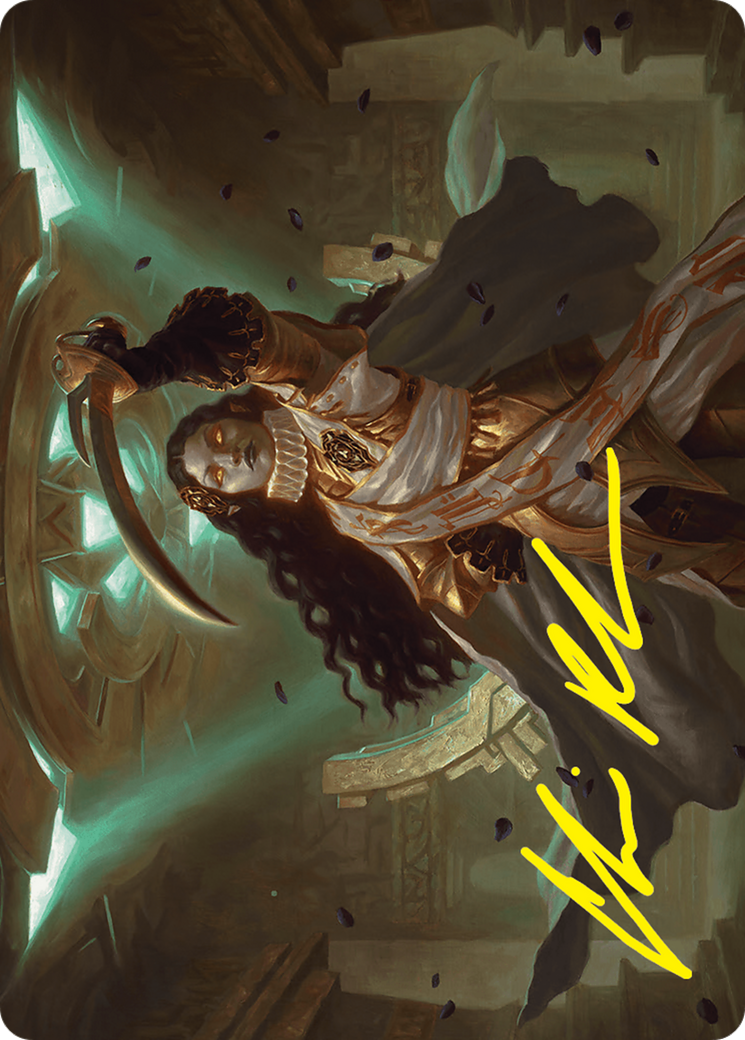 Elenda, Saint of Dusk // Elenda, Saint of Dusk (AFDN-015) - Foundations Art Series (Borderless) Foil-1