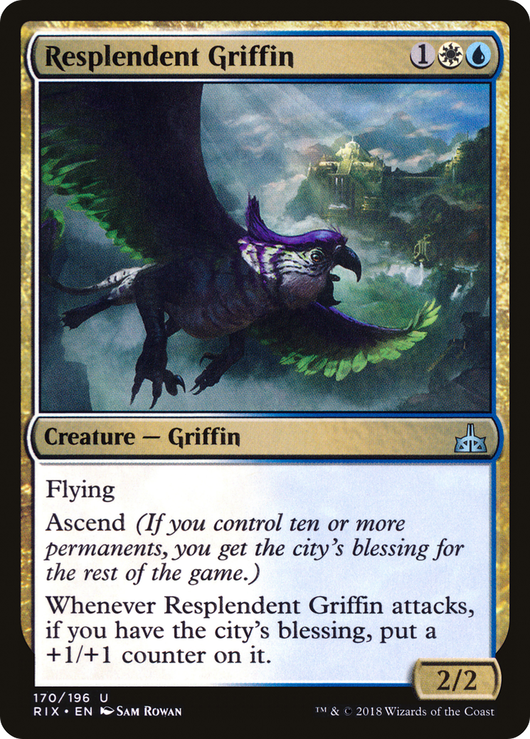 Resplendent Griffin [Rivals of Ixalan]-1
