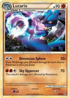 Lucario (14/95) (Theme Deck Exclusive) [HeartGold & SoulSilver: Call of Legends]-1