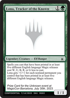 Lona, Tracker of the Known (UNK-RG02C) - Unknown Event-1