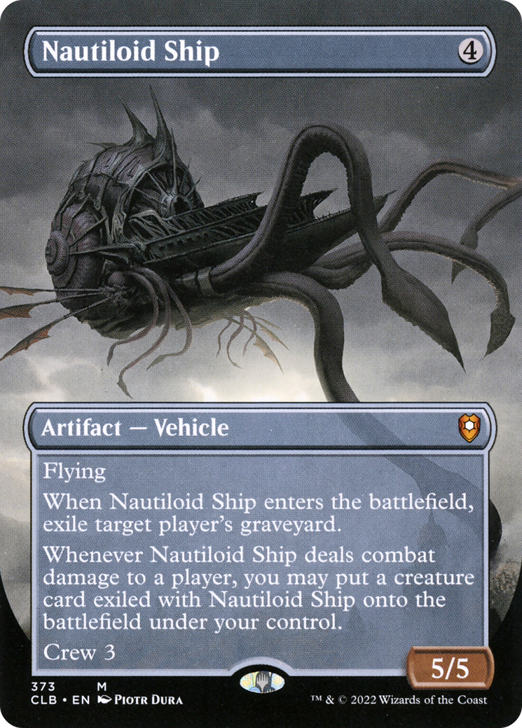 Nautiloid Ship (Borderless Alternate Art) [Commander Legends: Battle for Baldur's Gate]-1