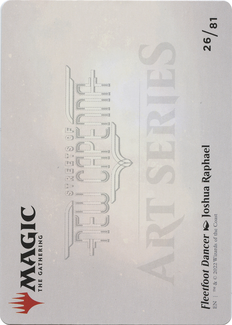 Fleetfoot Dancer // Fleetfoot Dancer (ASNC-026) - New Capenna Art Series (Borderless) Foil-2